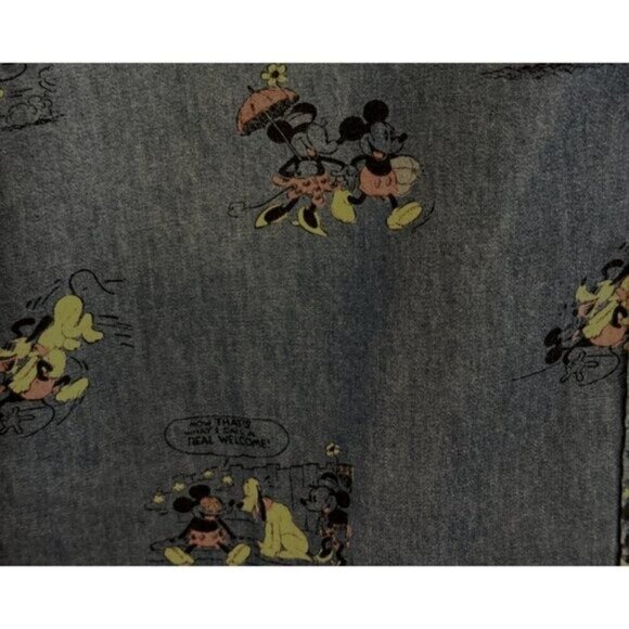 Disney Parks "Her Universe" Button Front Long Sleeve Denim Shirt Blue Sz XL - Picture 5 of 6